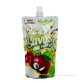 customized beverage juice liquid food packaging bag with spout drink stand up spout pouch